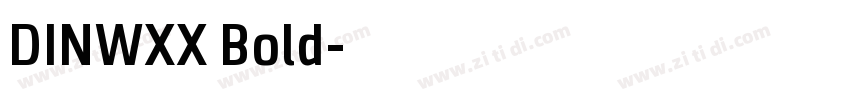 DINWXX Bold字体转换